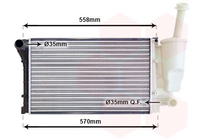 VAN WEZEL Radiaator,mootorijahutus 17002368